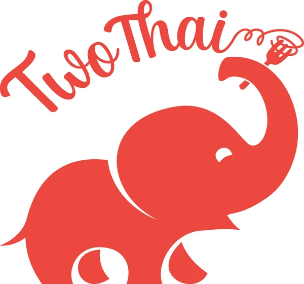 Two Thai logo, a red elephant beneath a script wordmark.